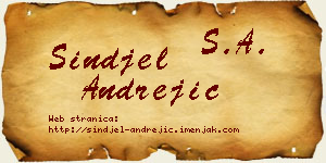 Sinđel Andrejić vizit kartica
